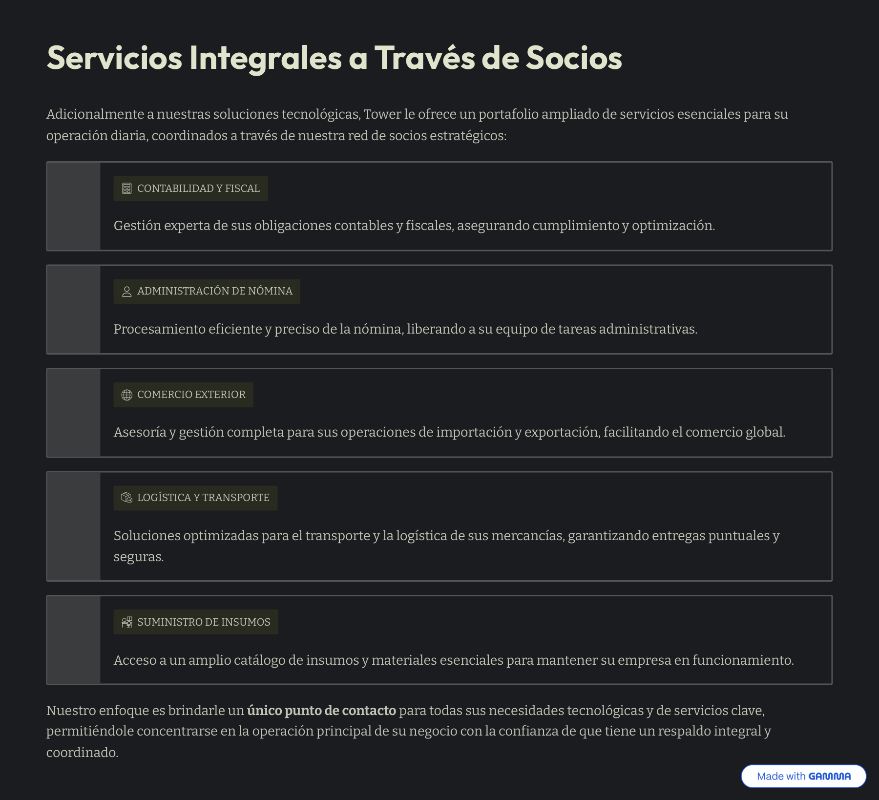 TOWER - Página 10 del folleto